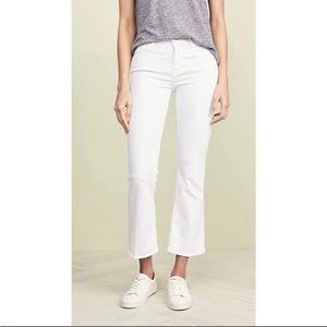FRAME Denim Le Crop Flare White Jeans Size 27
